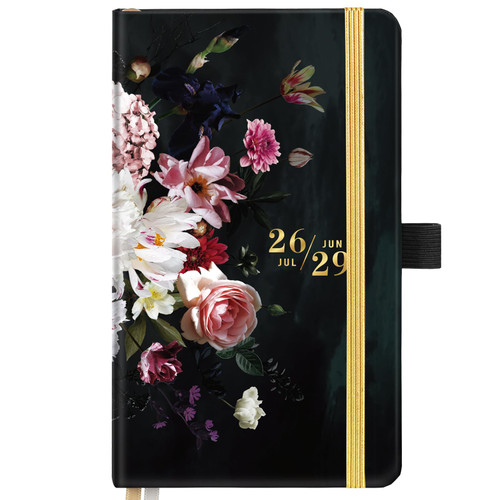 2026-2029 Pocket Planner/Calendar - JUL. 2026 - JUN. 2029, 3.8" x 6.4", 3 Year Monthly Pocket Planner/Calendar, Monthly Calendar with 61 Note Pages, Pen Holder, Elastic Closure, Bookmark