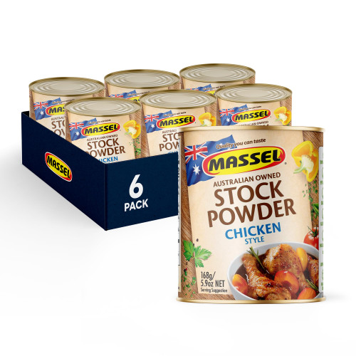 Massel Chicken Style Bouillon Powder, Gluten Free, Low Fodmap Stock, Fat Free, MSG Free, Dairy Free, Non GMO, 0g Trans Fat, Soup Base Seasoning For Ramen, Soup, Stew, No Animal Content, 6 Pack, 168g Massel Chicken Style Bouillon Powder, Gluten Free, Low Fodmap Stock, Fat Free, MSG Free, Dairy Free, Non GMO, 0g Trans Fat, Soup Base Seasoning For Ramen, Soup, Stew, No Animal Content, 6 Pack, 168g