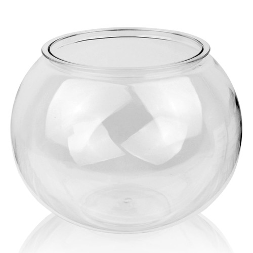 Newpol （Large Size） 3 Gallon Plastic Fish Bowl, Aquarium Fish Tank 11.5 Liters