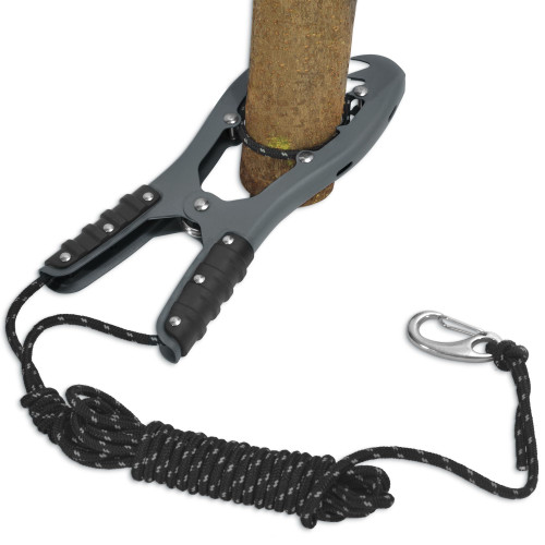 Antidious Kayak Brush Gripper, Kayak Anchor Grip with 16.4ft Paracord and Snap Hook to Anchor Float, Canoe, Boat for Fishing Boating Camping (1PACK, Gray)