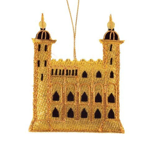 St. Nicolas- White Tower London - Embroidered Christmas Ornament - Zari