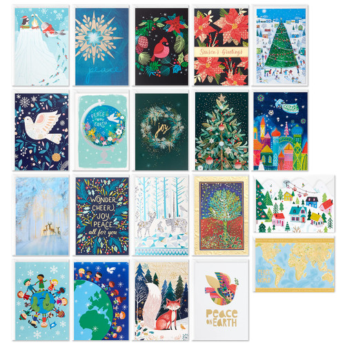 Hallmark UNICEF Boxed Christmas Cards Assortment, 20 Designs (20 Cards and 21 Envelopes) Hallmark UNICEF Boxed Christmas Cards Assortment, 20 Designs (20 Cards and 21 Envelopes)