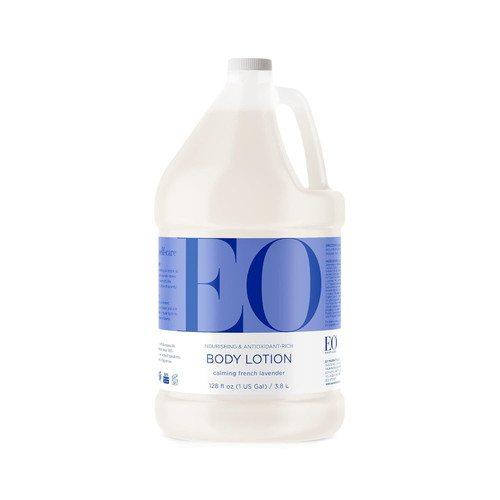EO Body Lotion Refill for Hands/Body, 1 Gallon, French Lavender, made with Essential Oils for Men and Women