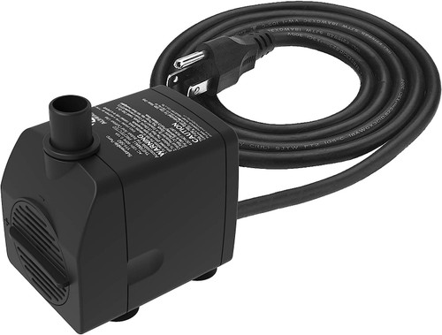 YH YUANHUA Submersible Water Pump Ultra Quiet with Dry Burning Protection160GPH for Fountains, Hydroponics, Ponds, Aquariums & More …