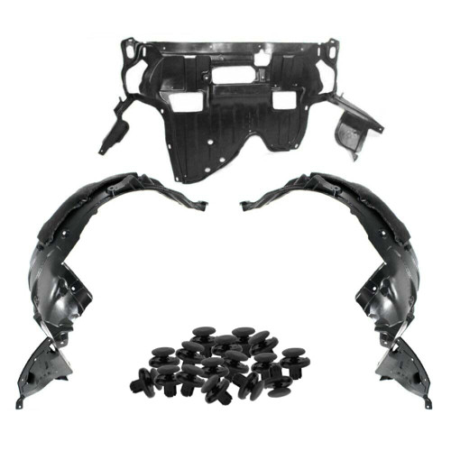 Parts N Go 2008-2012 Accord Sedan Fender Liner & Undercover Set with Clips Front Driver & Passenger Side Left Right HO1228122 HO1248138 HO1249138 74111TA0A00 74150TA5A00 74100TA5A00