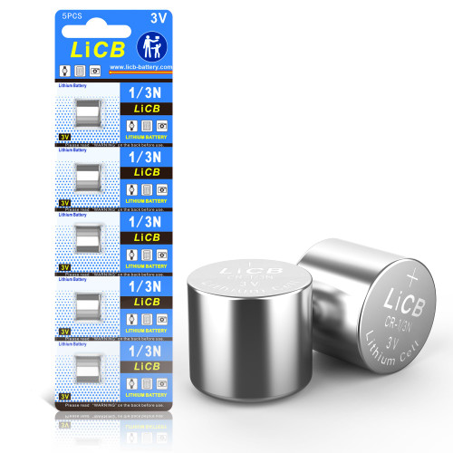 LiCB CR1/3N Battery 3V Lithium 1/3N Batteries (5 - Pack)