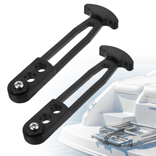 Telescoping Ladder Strap for Boat Yacht, Rubber Strap Secure Retaining Latch Band Belt with Adjustable Mounting Holes for Marine Sport Jet Swim Boarding