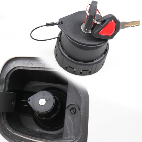 sukemichi Locking Gas Cap with Key for Bronco, Anti-Theft Locking Fuel Cap Gas Tank Lock for 2021 2022 2023 2024 2025 2026 Ford Bronco Accessories (Not For Raptor,Maverick) Fit 2.31" Threaded Hole