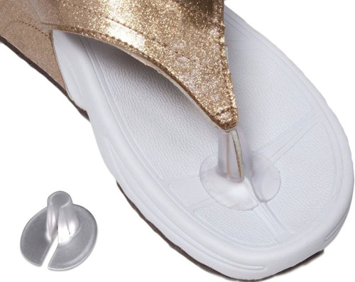 3 Pairs Clear Silicone Sandal Thong Protectors Toe Guards Cushions