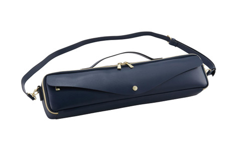 Pearl Flute x Legato Largo LL-FLCH3#NV Legato Largo Collaboration Flute Case Cover # Navy, For Both C and H Foot Tubes, Includes Flute Mat