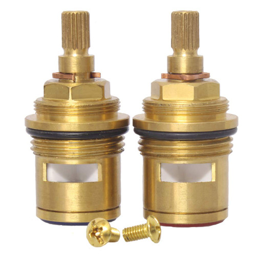 Gaosin Brass Ceramic Disc Cartridge, 3/4'', 57MM, 2PCS Pair Bathroom Basin