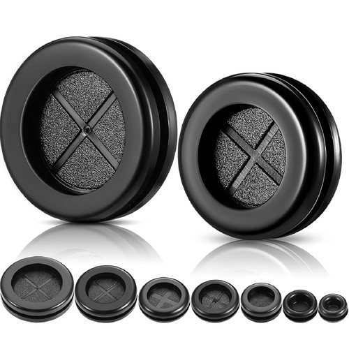 Outus 52 Pcs Rubber Grommet Kit, 7 Sizes Firewall Gasket Kit Hole Plug