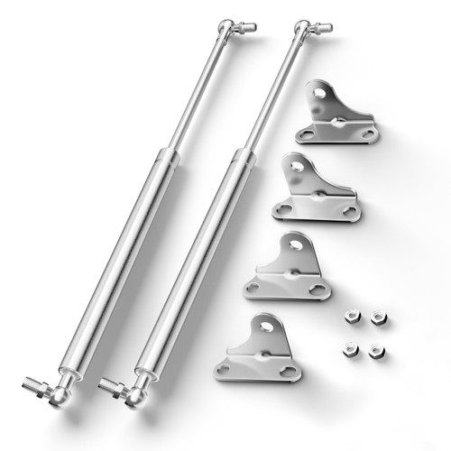Vepagoo Stainless Steel 20Inch 150Lb/667N Gas Struts with Brackets