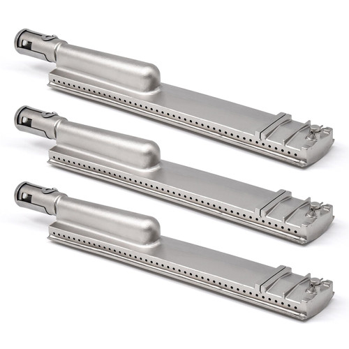 Adviace Grill Parts for Jenn-Air 720-0061-LP 720-0163 720-0099-NG 720-0100-NG 720-0171, 3 Pack 304 Stainless Steel Grill Burners for Jennair Jenn Air 720-0061 Gas Grill Models