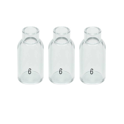RIVERWELD TIG Glass Cups Clear Quartz Nozzle 54N16 6# 3/8" 9.5mm 3pcs