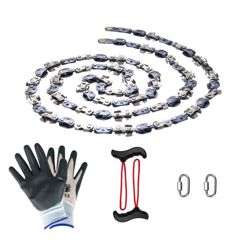 SENSILIN High Limb Rope Saw 55 In Chain Only, 55 Inch Chain Saw with 70 Sharp Teeth Double Side Teeth