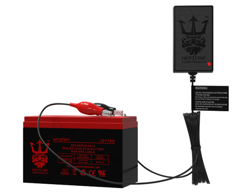 Neptune 12V 7Ah NT-1270 Rechargeable SLA Battery Combo with Charger
