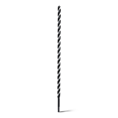 1/2" x 24" Auger Drill Bit for Soft and Hard Wood, Plastic, Drywall and Composite Materials, Hex Shank Tri Flute Wood Drill Bit