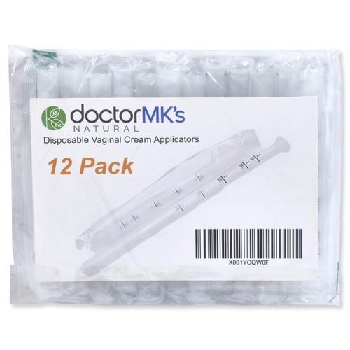 Vaginal Applicators (12-Pack) Disposable, Individually Wrapped by Doctor MK's® Dosage Marked Vaginal Applicators (12-Pack) Disposable, Individually Wrapped by Doctor MK's® Dosage Marked