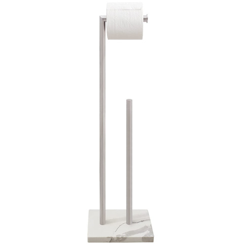 Gzila Free Standing Toilet Paper Holder Stand with Reserve, Heavy Weighted Marble Base Design, Bathroom Stands Tissue Rolls Holder, 304 Stainless Steel Brushed Nickel Gzila Free Standing Toilet Paper Holder Stand with Reserve, Heavy Weighted Marble Base Design, Bathroom Stands Tissue Rolls Holder, 304 Stainless Steel Brushed Nickel