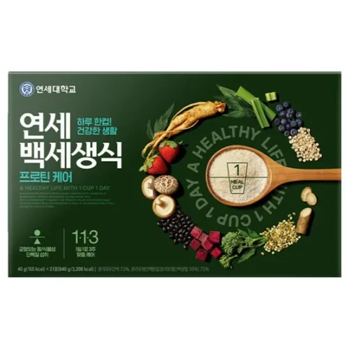 연세우유]백세생식 프로틴 케어 40g 21포/[Yonsei Milk] Baekse Saengsik Protein Care 40g 21 Packets