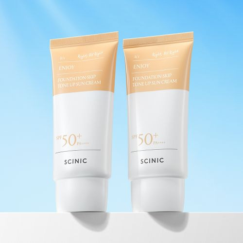 Cynic 싸이닉 엔조이 파데스킵 수분 톤업 선크림 SPF50+ PA++++ CYNIC Enjoy Fade Skip Moisture Tone-Up Sun Cream SPF50+ PA++++