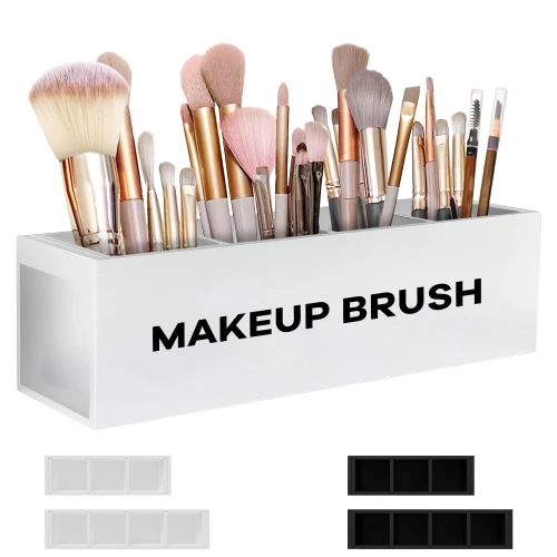 Suli Large Makeup Organizer for Vanity Countertop,Brush Holder Organizer