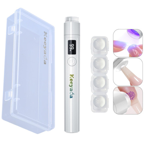 keeyada Handheld UV Light with Nail Stamper Silicone Head