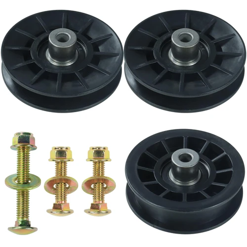 FULAIGE 2Pcs 532194326 with 532194327 Idler Pulley for Husqvarna 48 YTH2348