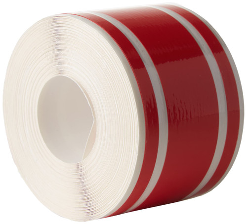 4R Quattroerre.it 10533 Trim Stripes Triple Adhesive Strips for Cars, Red, 50 mm x 10 mt