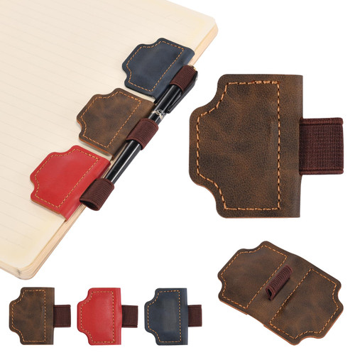 3PCS Magnetic Bookmarks with Pen Holder, Leather Pen Holder Bookmark for Readers，Best Gift for Book Lovers, Convenient Reading Accessories.