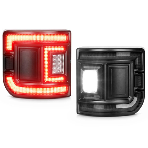 unionlux Fit for Jeep Gladiator Tail Lights 2020-2026 Smoked Lens, DOT Flush Mount Brake Light Reverse Light Turn Signal Lamp Running Lights Side Marker Assembly Fit for Jeep Gladiator Accessories
