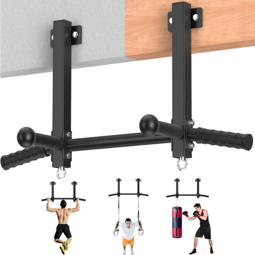 HWOOUSA Joist Mounted Pull Up Bar, 650LB Load, Fit 16" Ceiling Beam Spacing