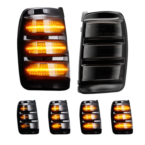 ATLEDLT LED Side Mirror Turn Signal Lights Compatible with 2015-2023 Transit-150/250/350/350HD & 2022-2024 E-Transit - Side Mirror Blinker Lights 2PCS Smoke Lens
