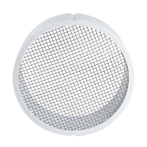 6 Inch PVC Vent Termination Cap with 304 Stainless Steel Mesh Screen for High Efficiency Furnace Intake & Exhaust, Water Heater, Roof and Sewer Vents (6" Inner Diameter, 6.5" Outer Diameter) (1)