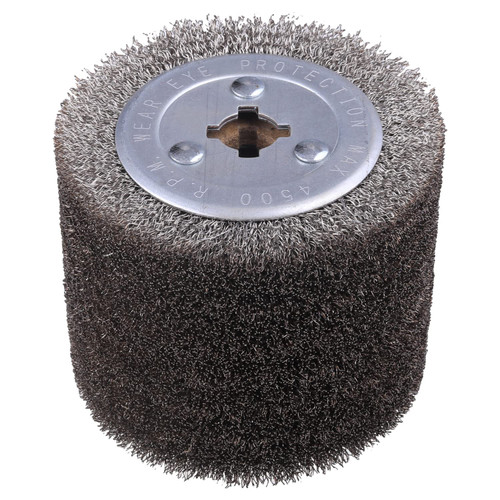 SHITIME 4.7" x 4" Stainless Steel Wire Brush Drum Surface Conditioning Tool