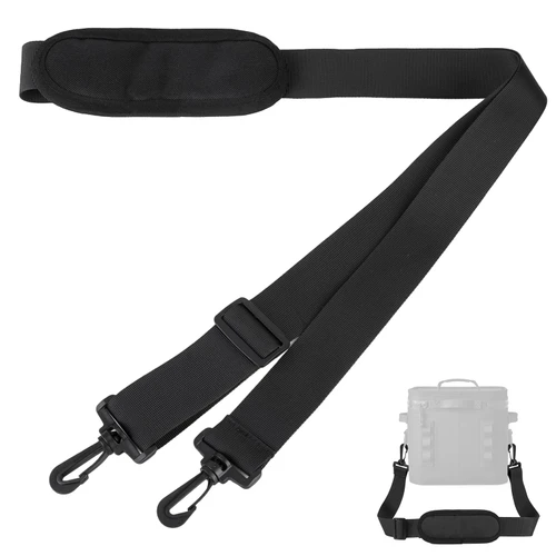 Fevbcnrj Shoulder Strap Compatible with Yeti Cooler, 63" Adjustable Shoulder Strap with Hooks, Made of Nylon Webbing Straps, Thick and Soft Pad for Comfortable Carrying, Replacement Straps for Cooler