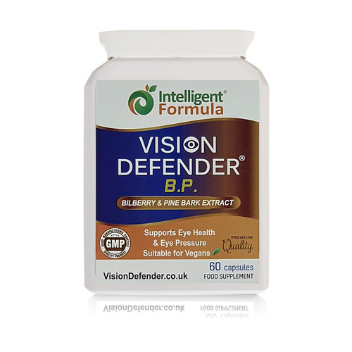 Vision Defender BP - Bilberry & Pine Bark Eye Supplement, 60 Vegan Capsules
