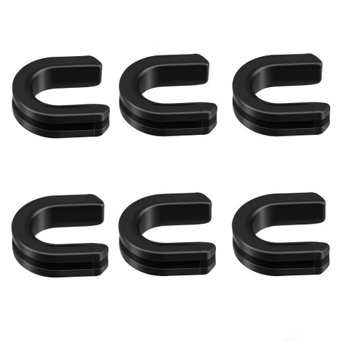 Harley Luggage Rack Side Plate mounting Bracket Grommet Fits for Harley Touring Sissy Bar Backrest 1987-2024, Part for 52682-09, (Black#6)