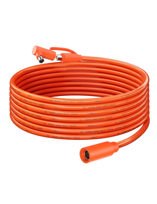 30FT 12AWG Extension Cable for Solar Generators, 8mm Female to Male DC7909 Solar Panel Cable Cord with DC8020 Adapter Compatible with Jackery, GZ Yeti, Aker, Portable Power Stations