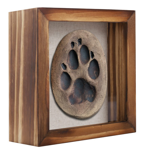 1DOT2 5x5 Small Shadow Box Frame Display Case, Carbonized Black