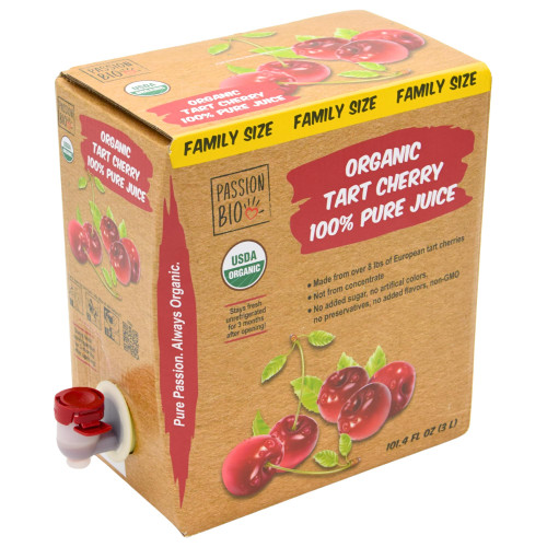 Passion Bio Organic Tart Cherry Juice, Not From Concentrate, 101.4 fl oz