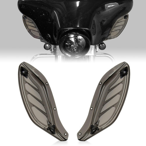PSLER Adjustable Fairing Air Deflector for Touring 1996-2013, Smoke