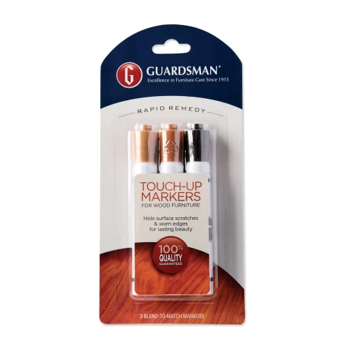 Guardsman Wood Furniture Markers, Furniture Scratch Repair Kit for Wood Floors, Cabinets, Chairs, and Furnishings, 3 Colors