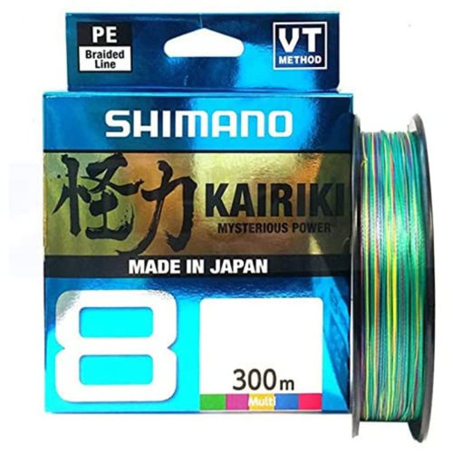 SHIMANO Kairiki 8, 300 Meter, 0.130 mm/8.2 kg, Braided Fishing Line, 59Wpla68R22