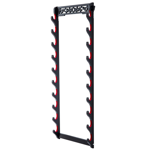 FOXSMZZ Sword Holder Wall Mount Velvet Padded Samurai Sword Stand Display Katana Wakizashi Tanto Wall Hanger Sword Rack (10-Tier)