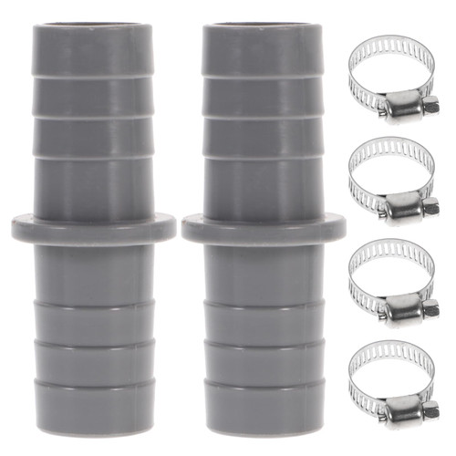 Operitacx 2 Sets Washing Machine Drain Adapter, 21mm Dishwasher Hose Adapter with 4 Hose Clamps, ABS Dishwasher Waste Connector Compatible with Dishwasher and Washing Machine