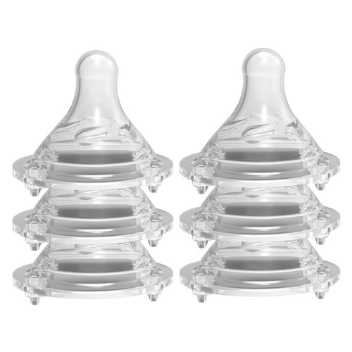 Avima Baby Anti Colic Nipples for Wide Neck Bottles, Silicone Breast Like Nipples - 0 to 12+ Months (Pack of 6) (Fast Flow) Avima Baby Anti Colic Nipples for Wide Neck Bottles, Silicone Breast Like Nipples - 0 to 12+ Months (Pack of 6) (Fast Flow)