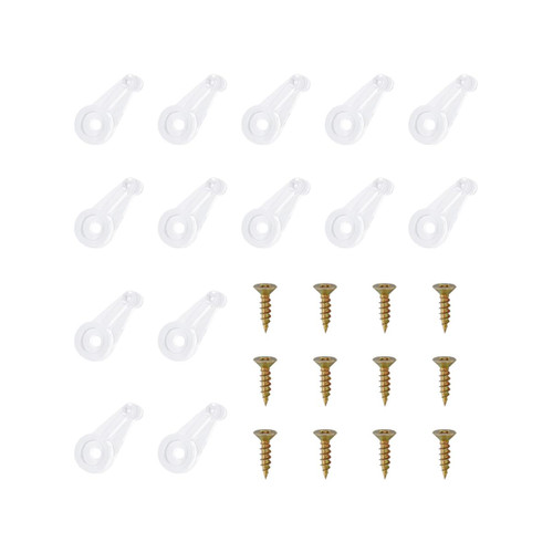 50 Pack Cabinet Door Glass Retainer Clips Kit