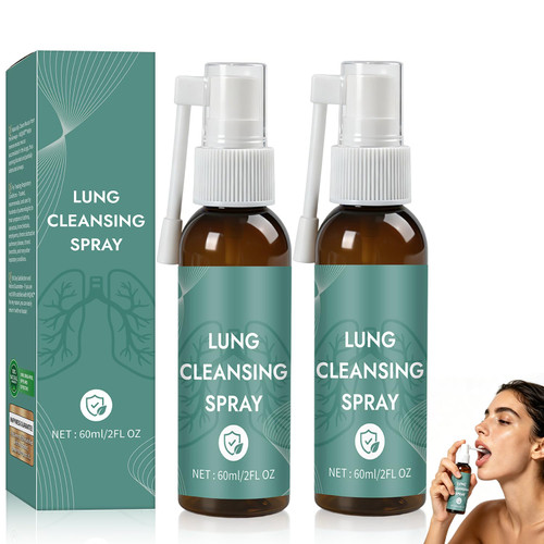 2Pcs Lung Cleansing Spray,Natural Herbal Lung Cleaning Spray(60ml)